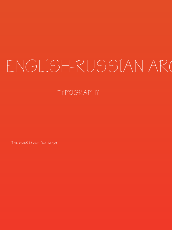 English-Russian Architect Poster