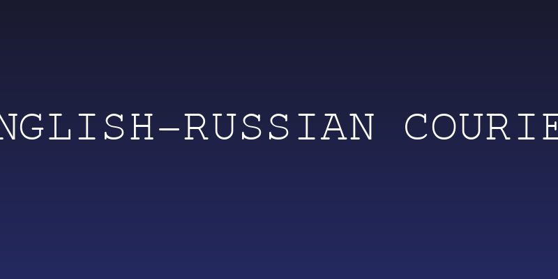 English-Russian Courier Social Header