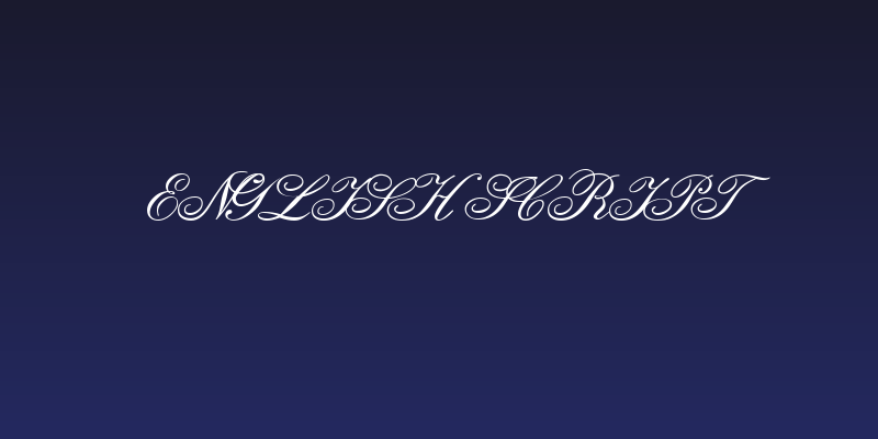 English Script Social Header