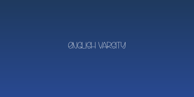 English Varsity Social Header