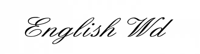 English Wd  Frei Schriftart Herunterladen