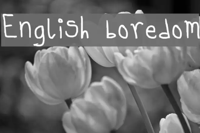 English boredom Example 1