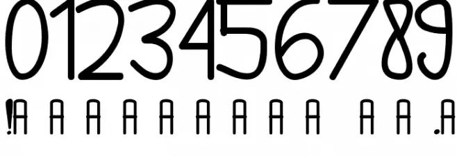 English-van-Java Font OTHER CHARS