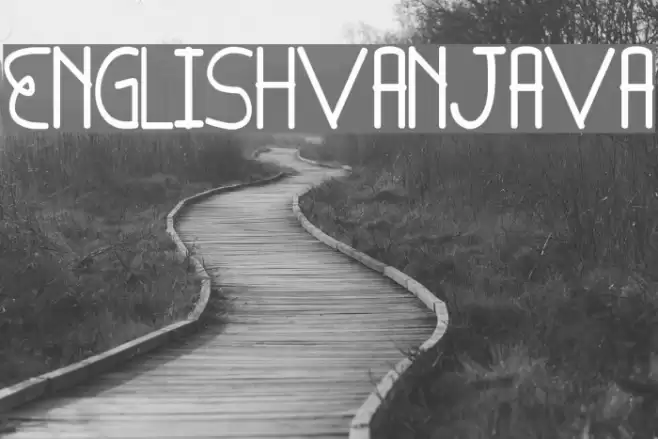 English-van-Java Font examples
