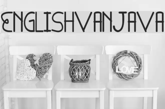 English-van-Java Font examples