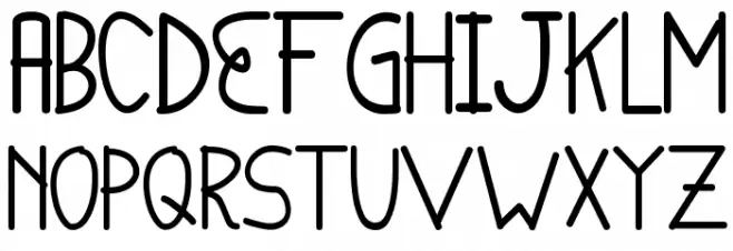 English-van-Java Шрифта строчной