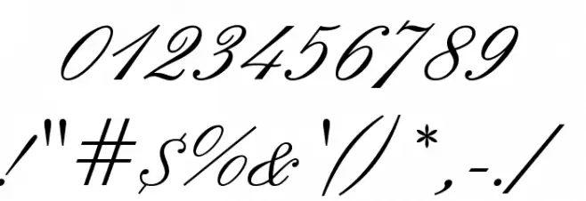 English フォント その他の文字
