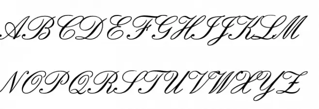 English Font UPPERCASE