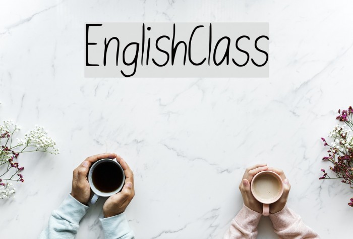 English_Class_ Font examples