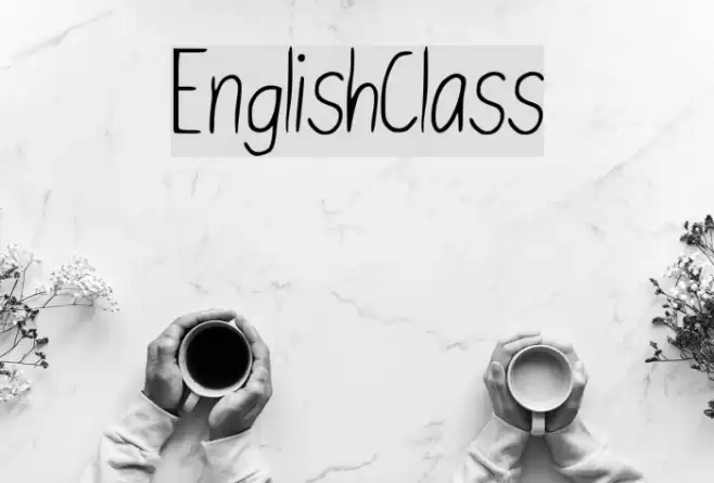 English_Class_ Font examples