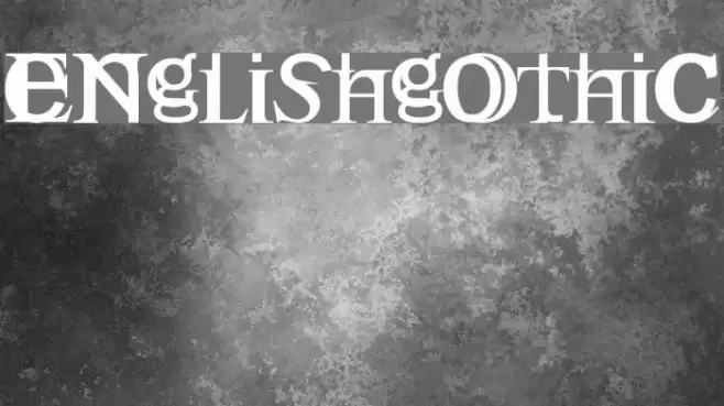 Englishgothic خط examples