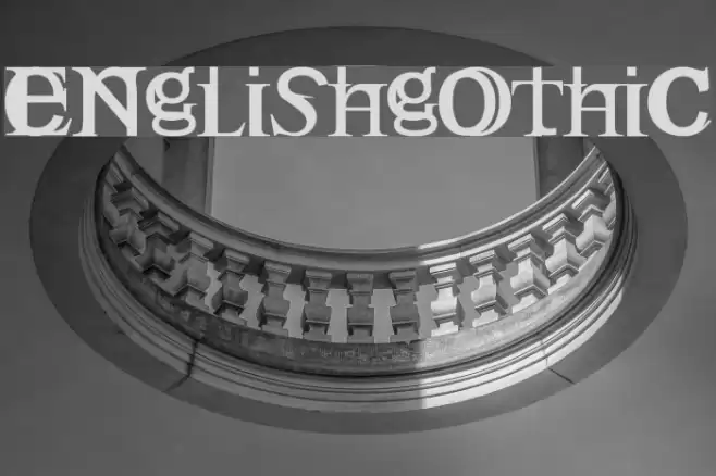 Englishgothic خط examples