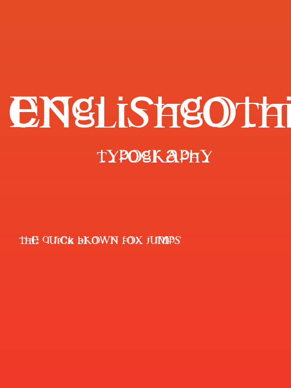 Englishgothic Poster