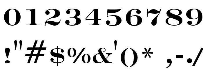 Engravers' Roman Bold BT Font OTHER CHARS