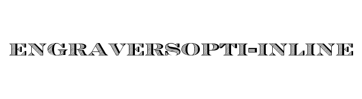 EngraversOpti-Inline Font