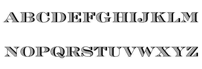EngraversOpti-Inline Font LOWERCASE