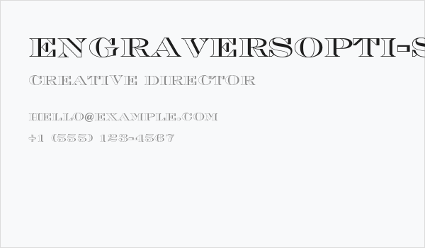 EngraversOpti-Shaded Business Card