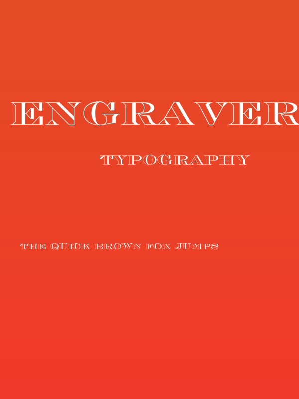 EngraversOpti-Shaded Poster