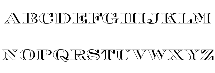 EngraversOpti-Shaded Font LOWERCASE