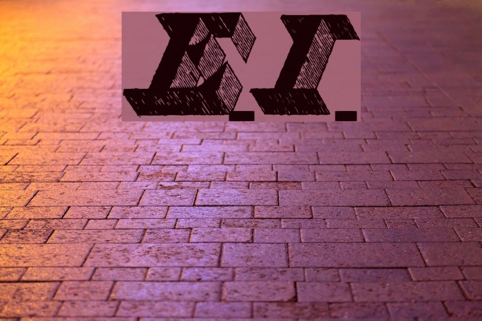Engravier_Initials Font examples