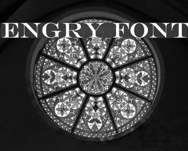 Engry Font examples