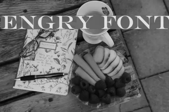 Engry Font examples