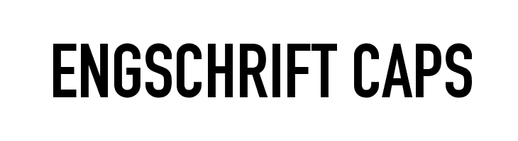Engschrift Caps Font