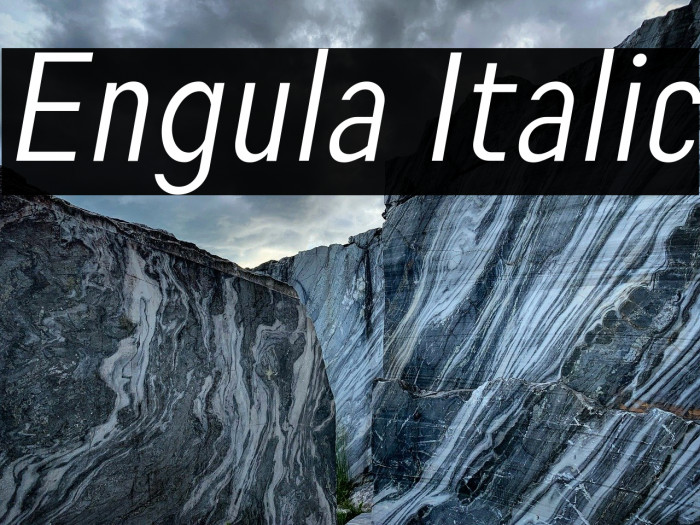 Engula Italic Example 1