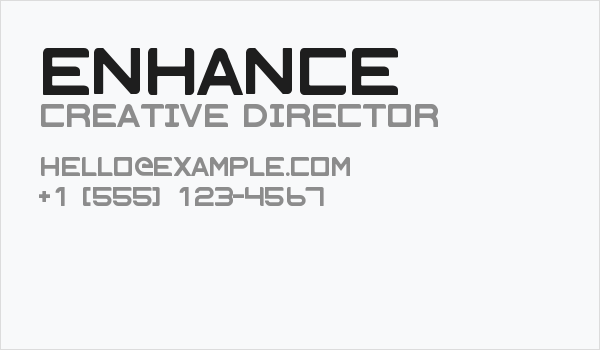 Enhance Business Card