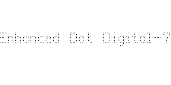 Enhanced Dot Digital-7 Logo