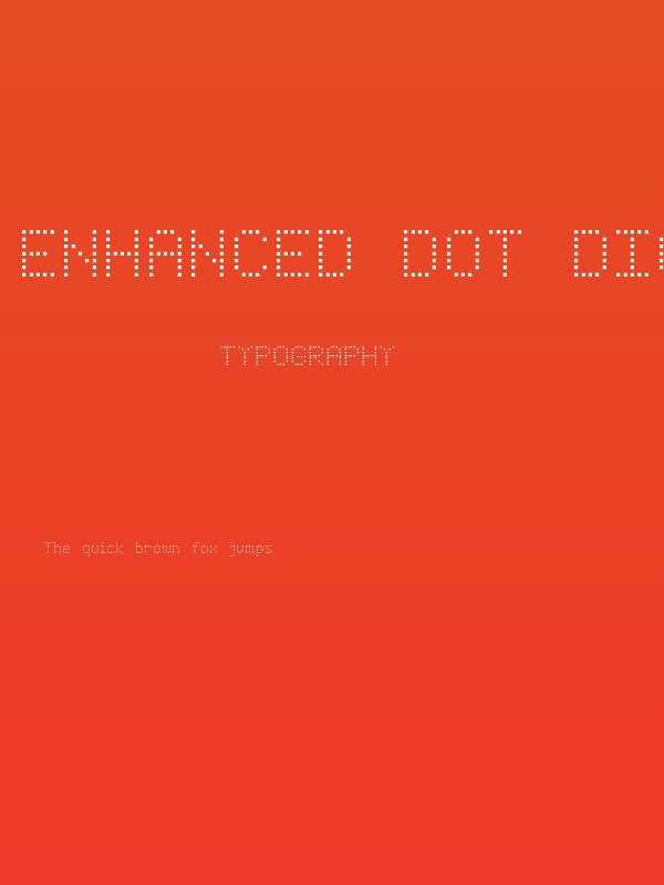 Enhanced Dot Digital-7 Poster