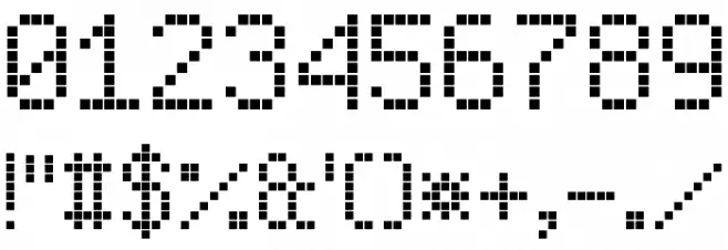 Enhanced LED Board-7 Font OTHER CHARS