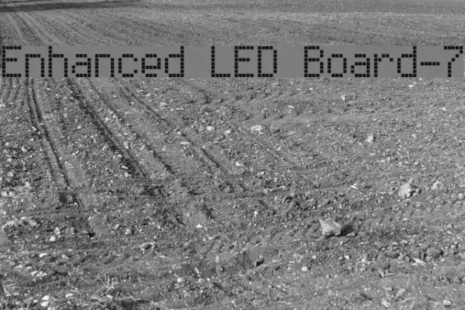 Enhanced LED Board-7 Font examples