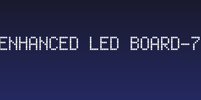 Enhanced LED Board-7 Social Header