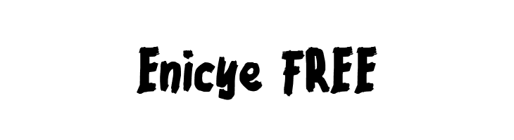 Enicye FREE  フリーフォントのダウンロード