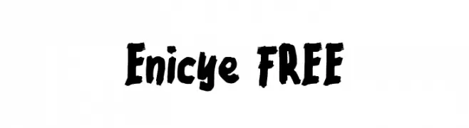 Enicye FREE  font caratteri gratis