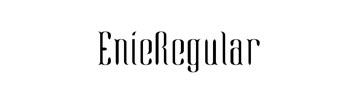 EnieRegular  नि: शुल्क फ़ॉन्ट्स डाउनलोड