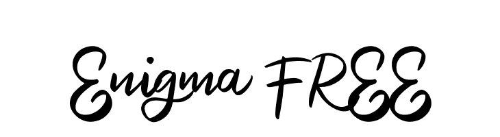 Enigma FREE  フリーフォントのダウンロード