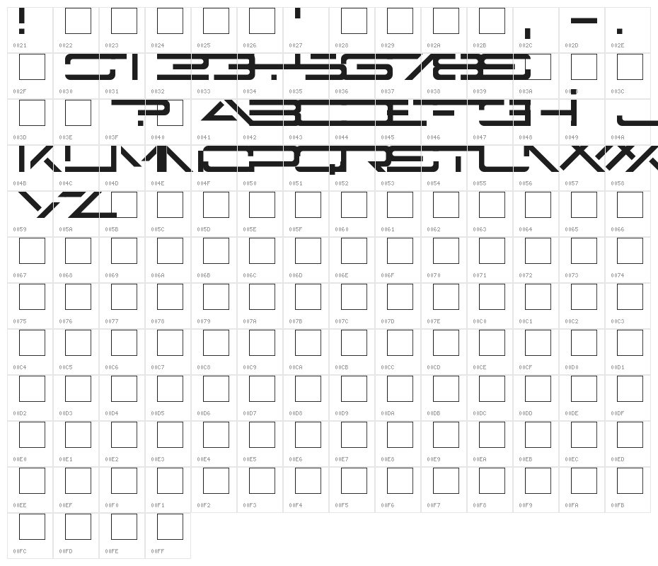Enigma Key Character Map