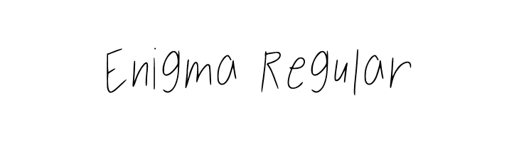 Enigma Regular  Скачать бесплатные шрифты