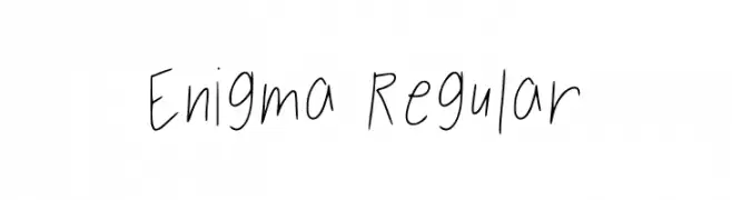 Enigma Regular  Fuentes Gratis Descargar