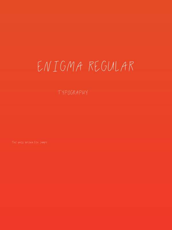 Enigma Regular Poster