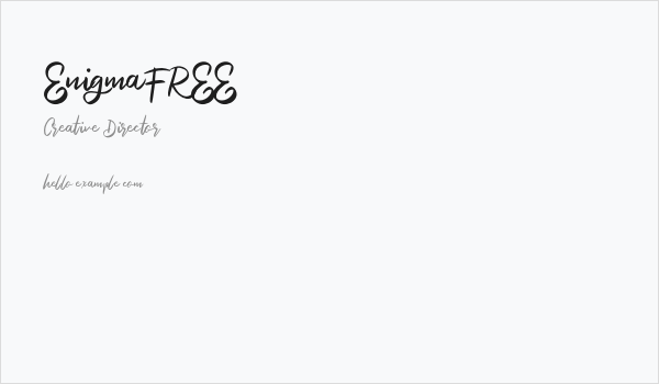 EnigmaFREE Business Card