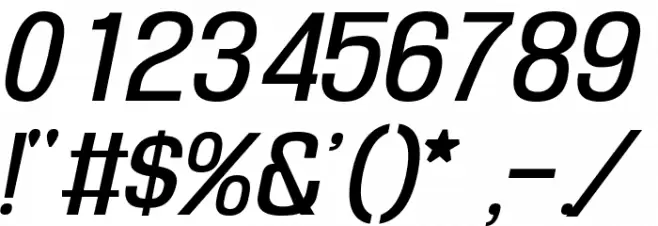 Enigmatic Italic Font OTHER CHARS