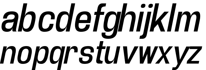 Enigmatic Italic Font LOWERCASE