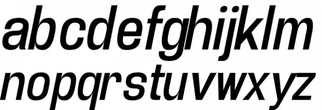 Enigmatic Italic Font LOWERCASE