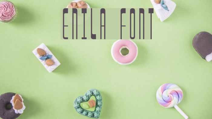 Enila Font examples