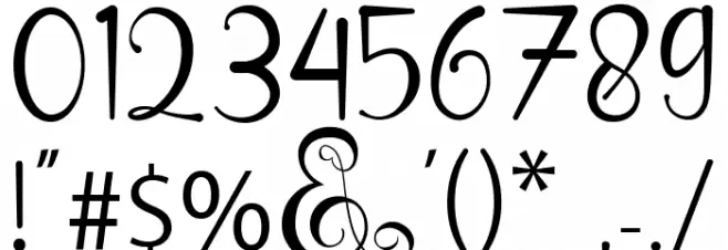 Enjelina Demo Font OTHER CHARS