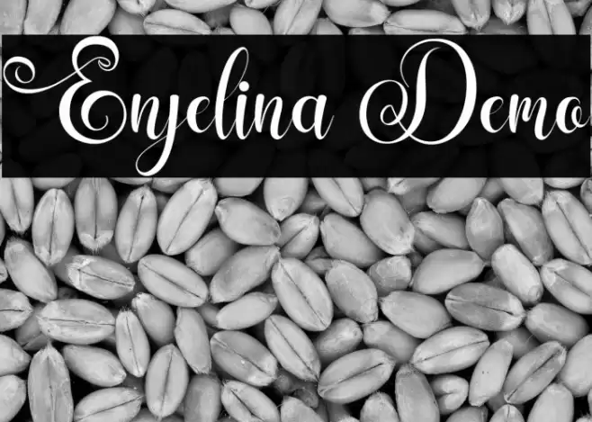 Enjelina Demo Font examples