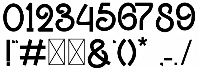 Enjoi Crafter Font OTHER CHARS